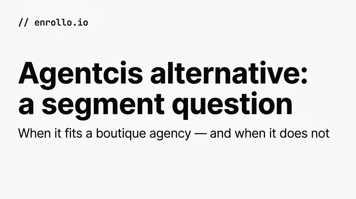 Agentcis Alternative for Boutique Agencies: When It Fits