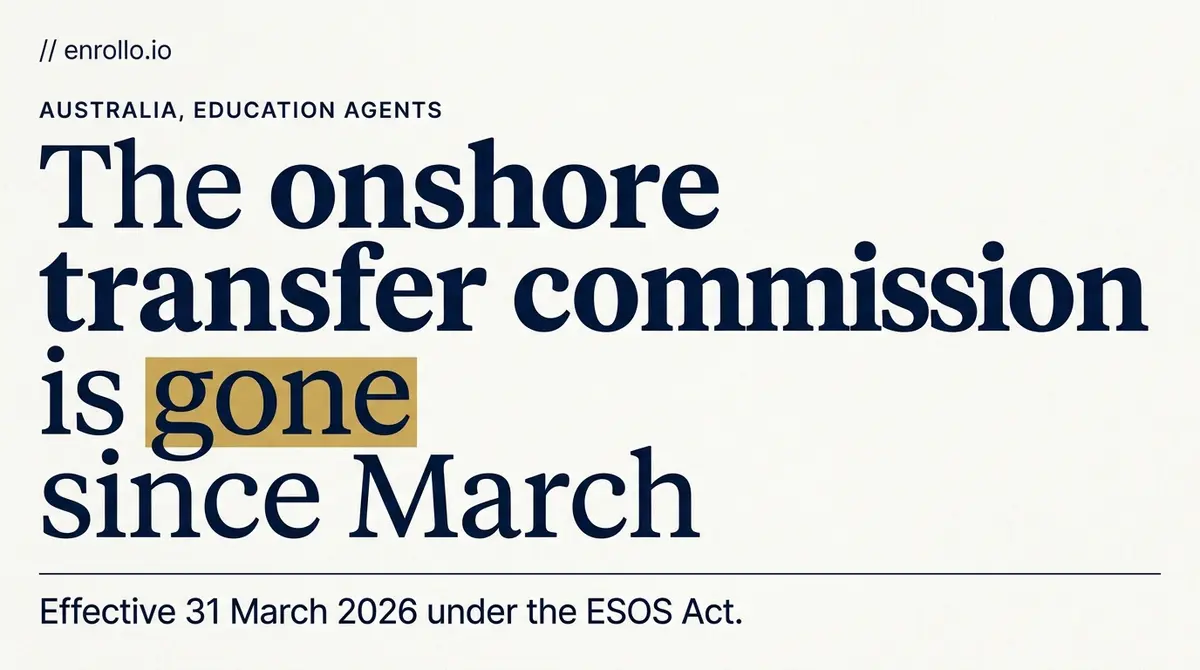 Australia's onshore transfer commission ban explained