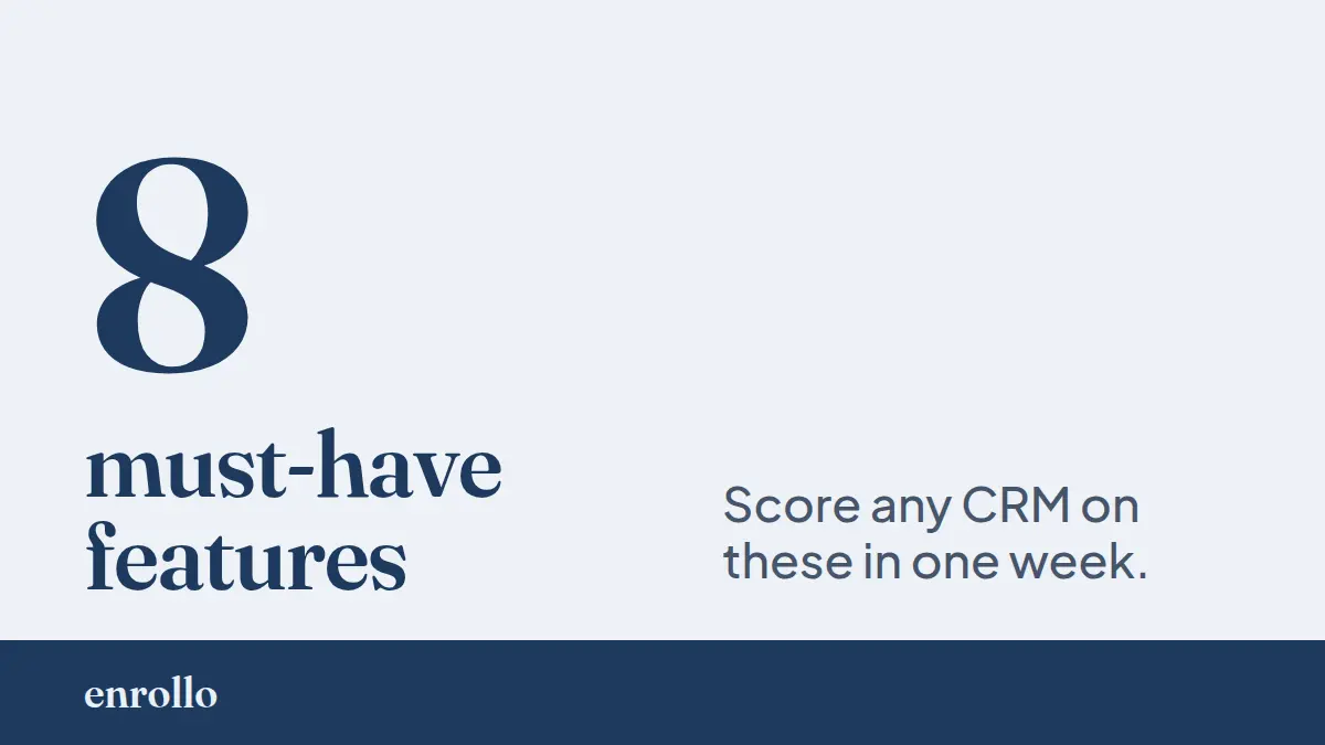 Education Agent CRM Features: A Boutique Agency Checklist