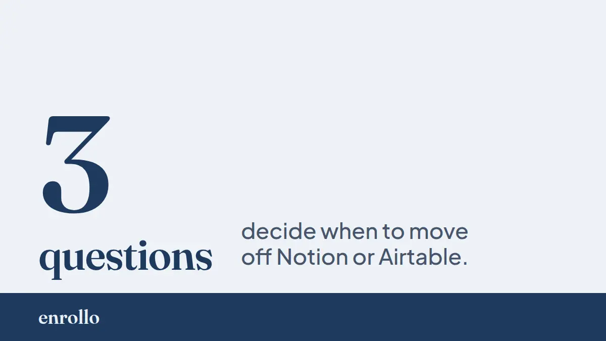 Education Agent CRM vs Notion or Airtable: When to Switch